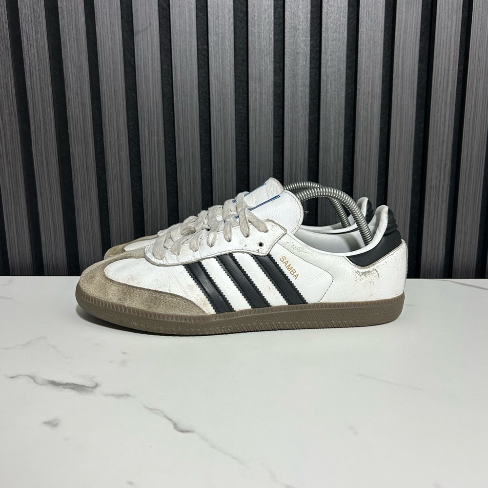 Adidas Samba White and Black Sneakers - Picture 3 of 8
